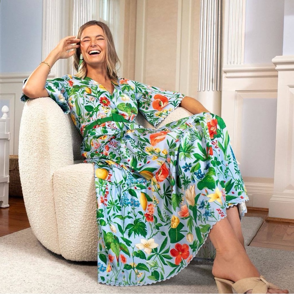 TUCKERNUCK Blue Blooming Botanical Ginger Dress - Picture 4 of 8